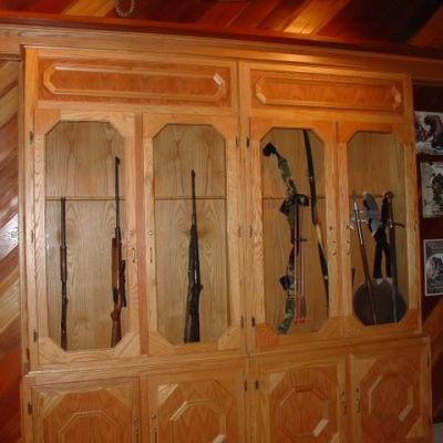 Gun Cabinet Door Conceals Firing Range | StashVault - Secret Stash