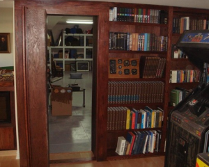 Hidden Bookcase Door Conceals Secret Room