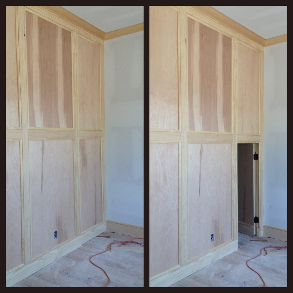 Moving Wall Panel Door Conceals Secret Room