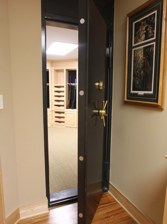 Secure Vault Door to Gun Room
