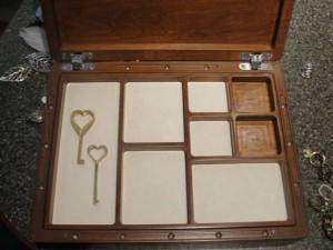 Tray of Jewelry Box with Custom Secret Compartment