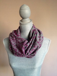 Infinity Scarf with Hidden Zippered Pocket