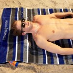 Hidden Stash Pockets in Beach Towel