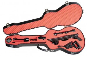 Gun Broken Down in Custom Guitar Case