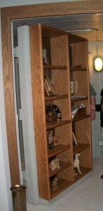 Swing-in Bookshelf Door