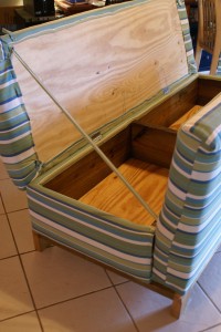 Hidden Stash Compartment in Couch