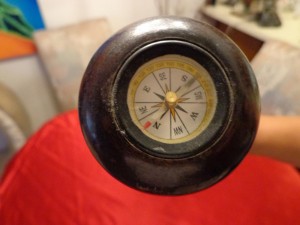 Hidden Compartment in Wooden Cane