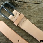 Leather Belt with Hidden Compartment
