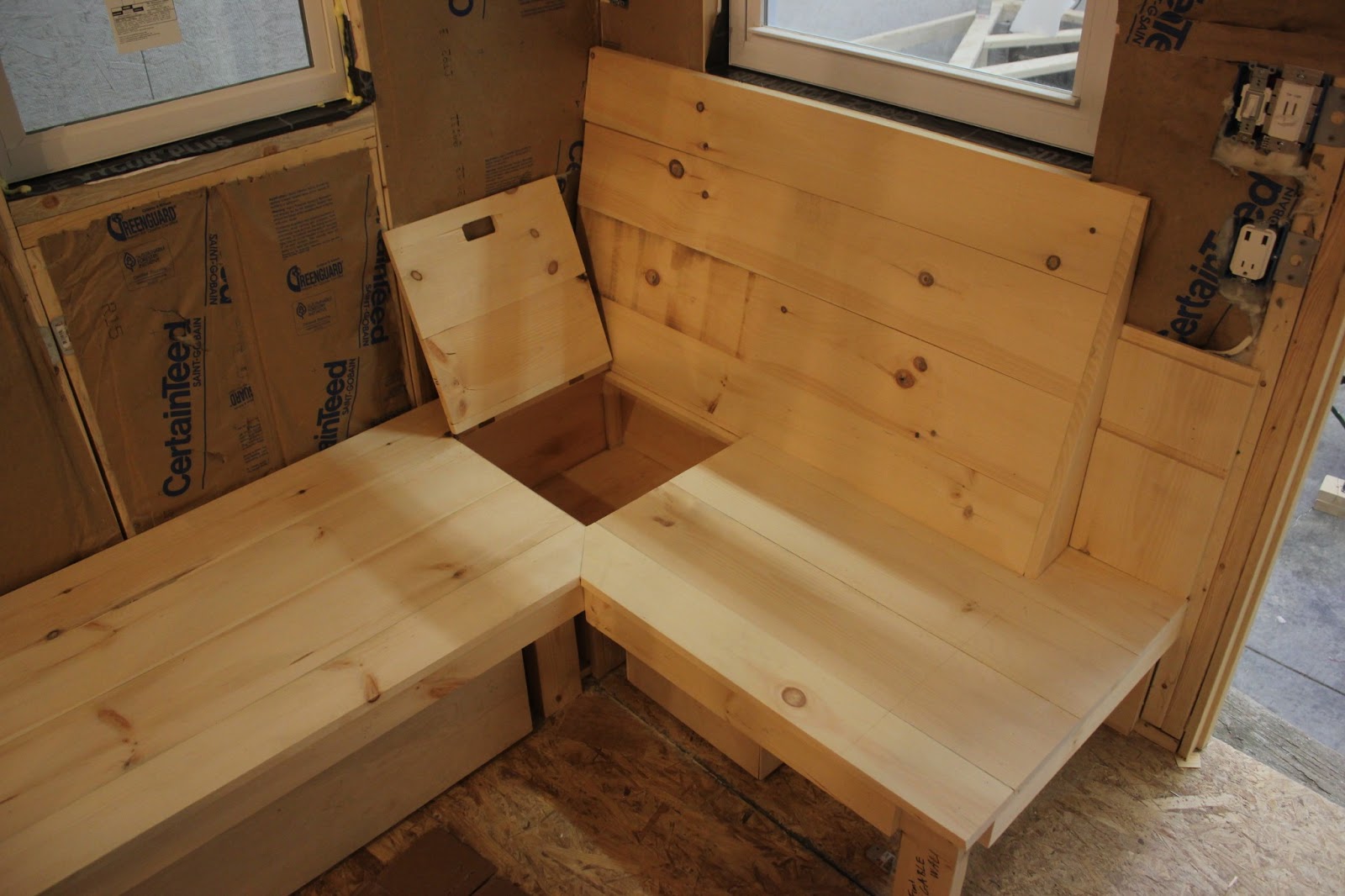 Built-In Bench with Secret Storage