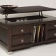 Secret storage compartment in table