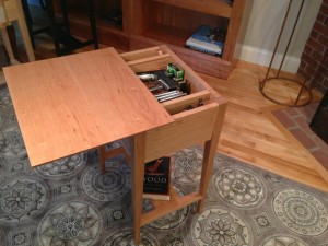 Hidden Gun Concealment Compartment Under Table Top