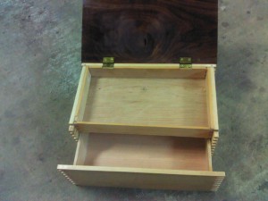 Wooden Humidor with Secret Compartment