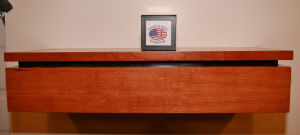 Hidden Drawer Storage in Shelf