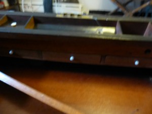 Drawers Hidden Behind Panel in Victorian Writing Box