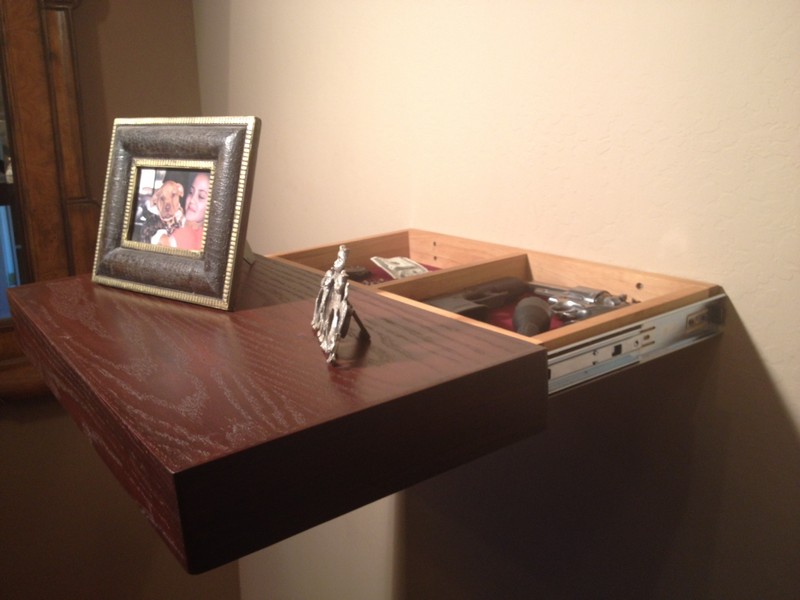 Slide-Out Secret Compartment Shelf