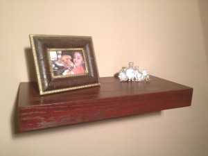 Modern Wall Shelf with Secret Compartment for Firearms