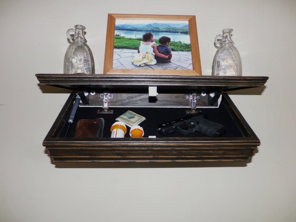 Drop Down Hidden Shelf Compartment StashVault Secret Stash Compartments