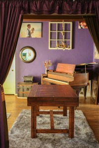 Wooden Table Conceals Firearms