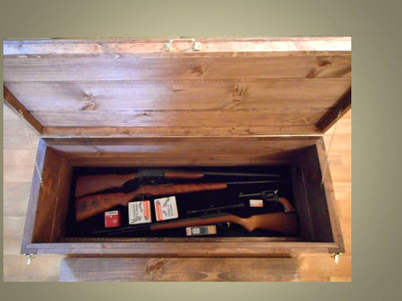 Secret Compartment Furniture - Coffee Table with False Bottom Gun Storage