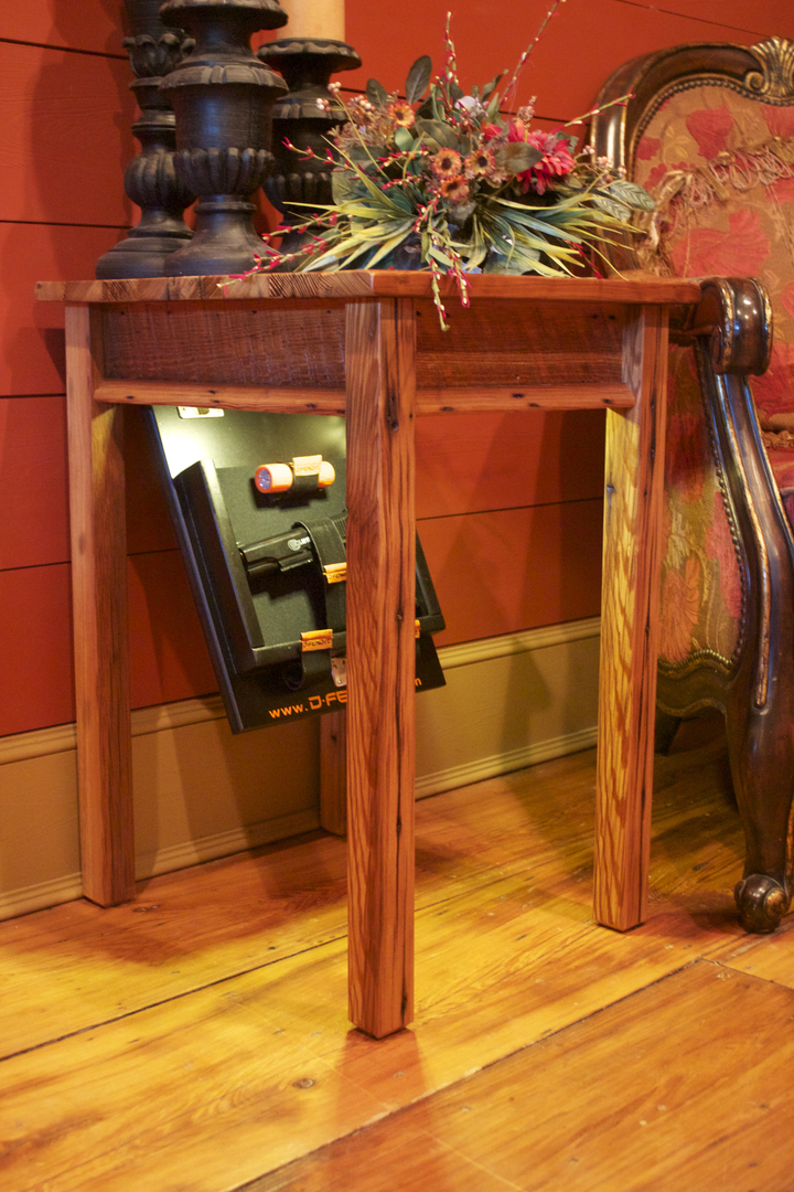 End Table with Secret Gun Compartment