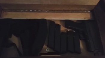 Glock in Secret Compartment Furniture