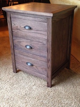 Custom Nightstand with Hidden Drawer