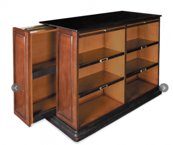 Hidden Storage Drawer in Alchemist Bookcase