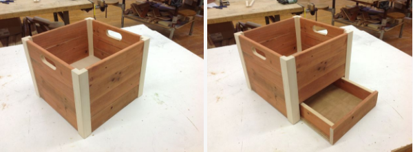 DIY Wooden Crate with Secret Drawer