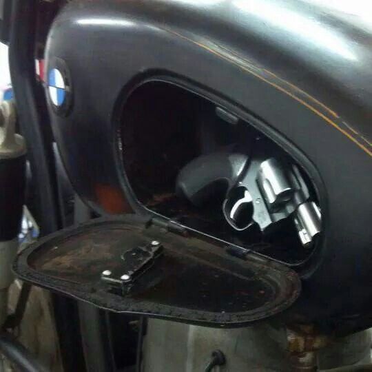 Secret Compartment In Motorcycle Gas Tank