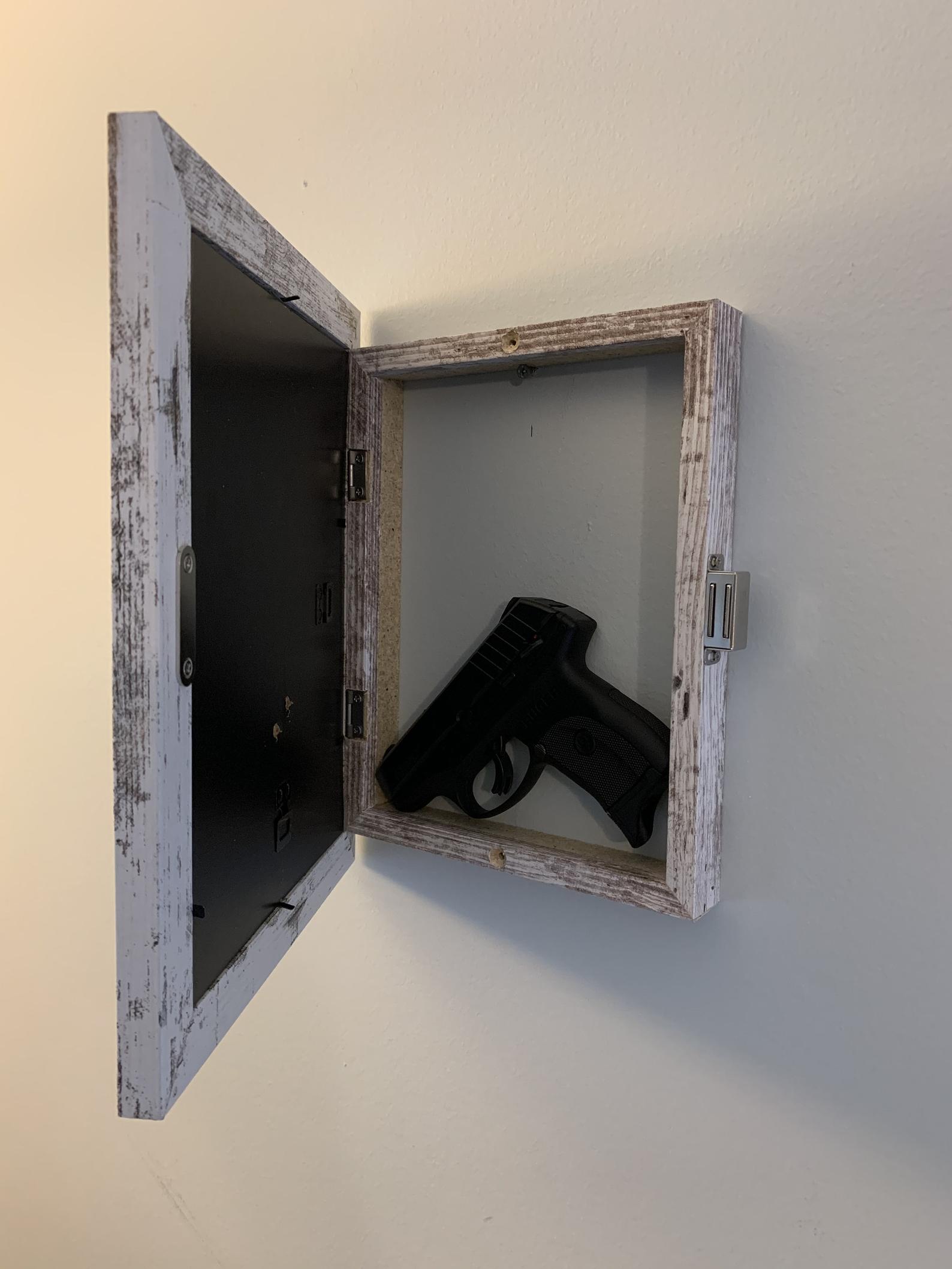 Picture Frame with Secret Gun Compartment